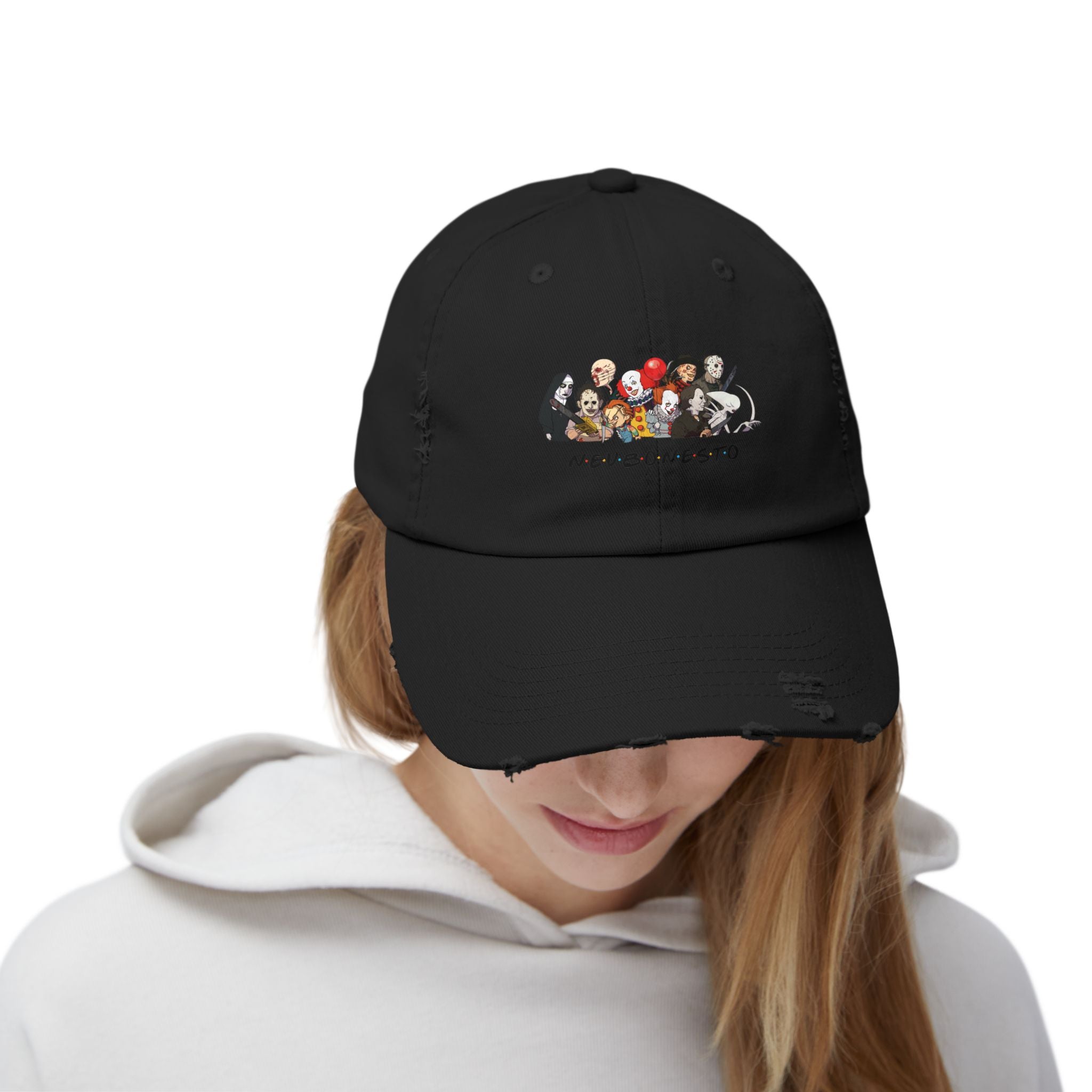 Distressed Cap - Neubonesto Horror Strapback Hat
