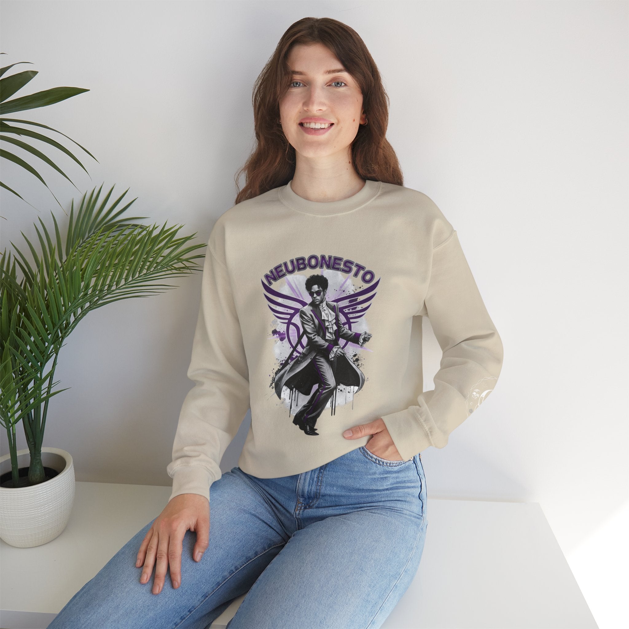 Prince Angel Purple Crewneck Sweatshirt - Neubonesto Design