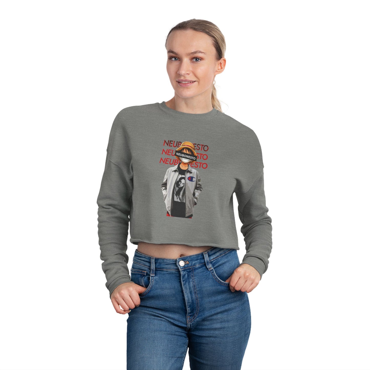 Cropped Sweatshirt - Luffy Neubonesto Straw Hat Legends Anime Collection