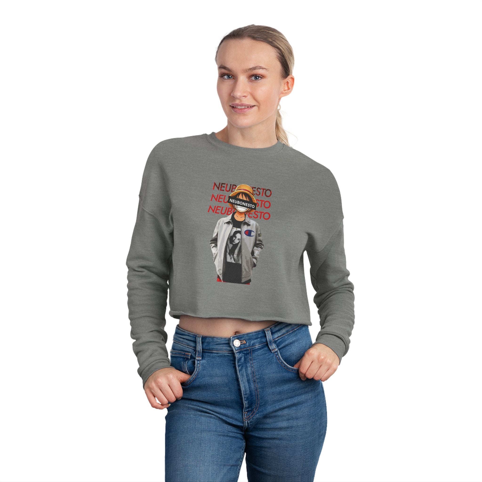 Cropped Sweatshirt - Luffy Neubonesto Straw Hat Legends Anime Collection