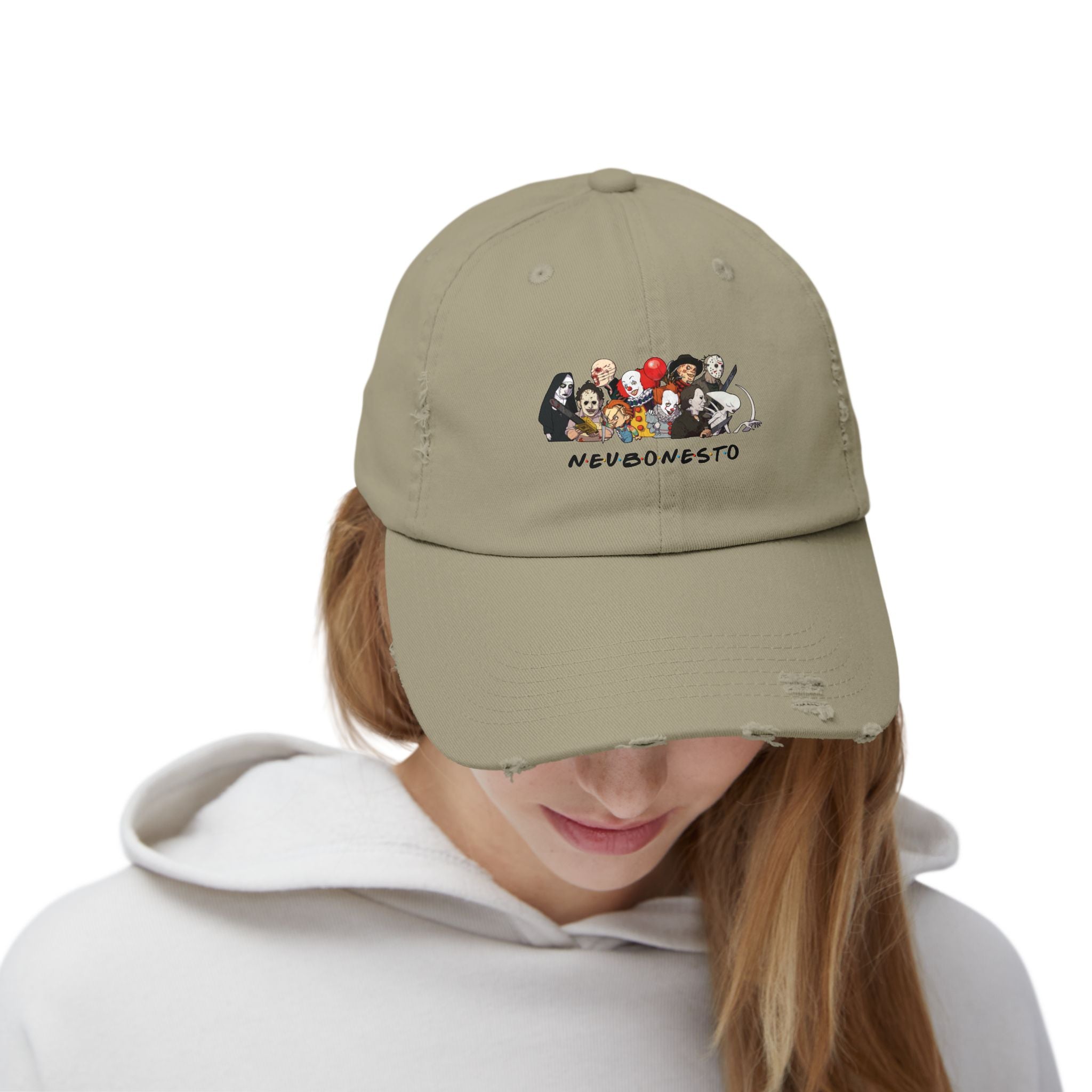 Distressed Cap - Neubonesto Horror Strapback Hat