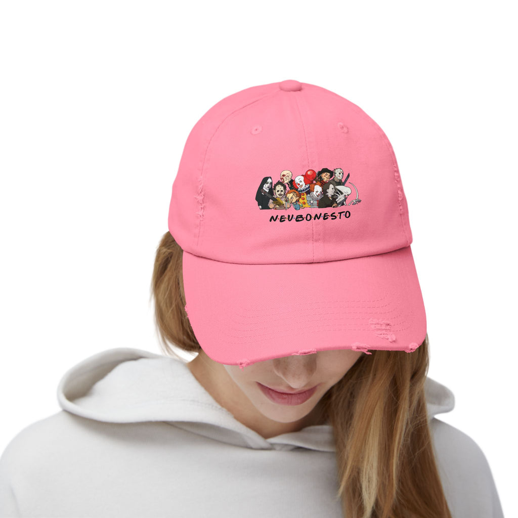Distressed Cap - Neubonesto Horror Strapback Hat