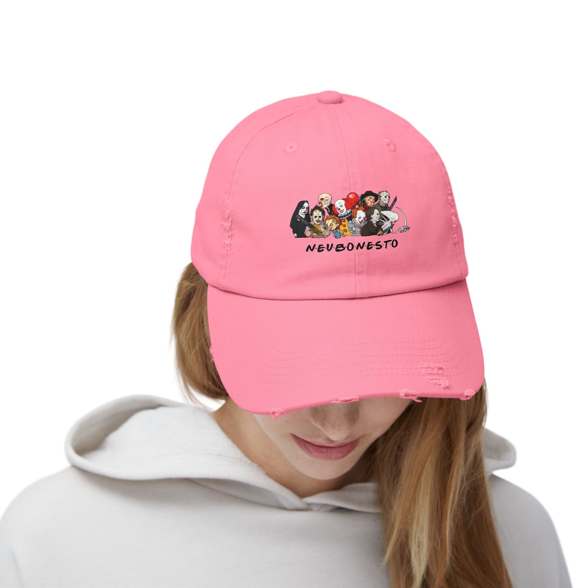 Distressed Cap - Neubonesto Horror Strapback Hat