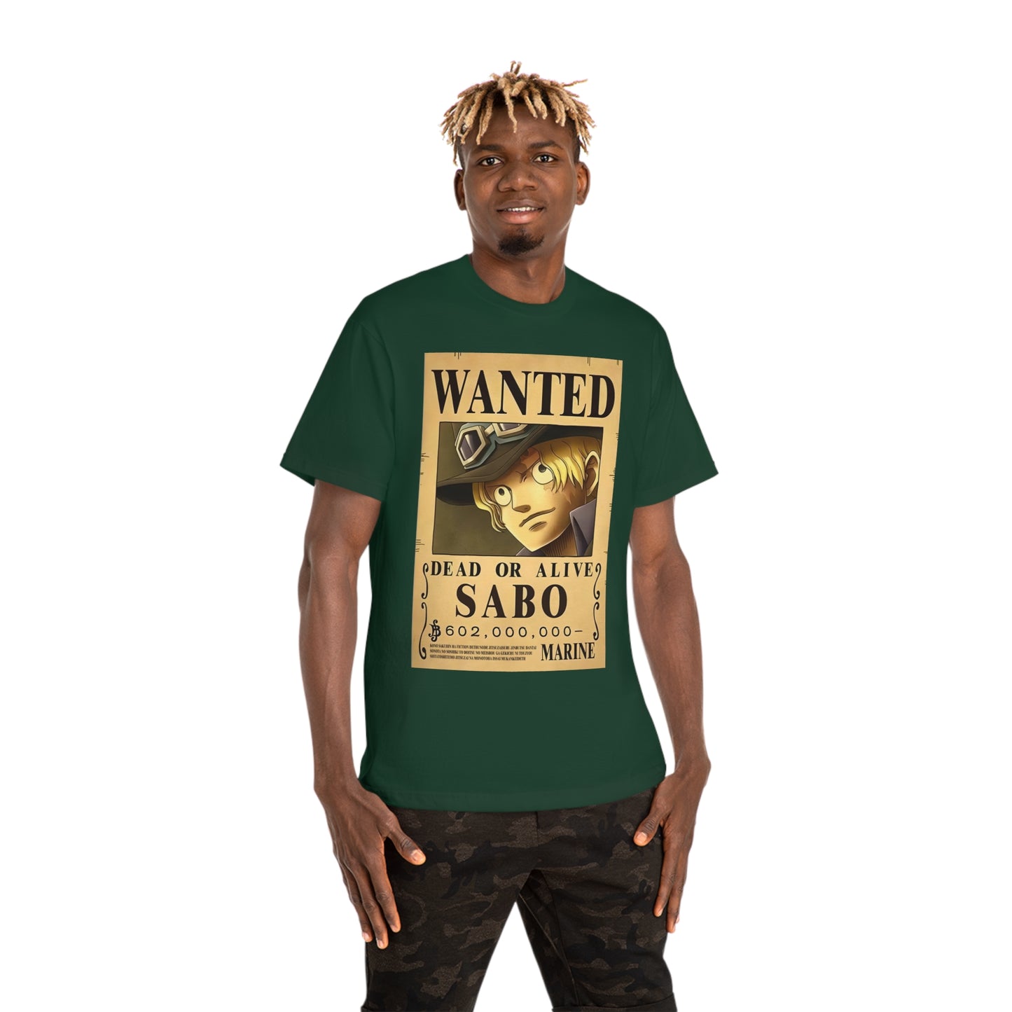 Anime T-shirt, Sabo Wanted, One Piece, Unisex Tee, Otaku Gift