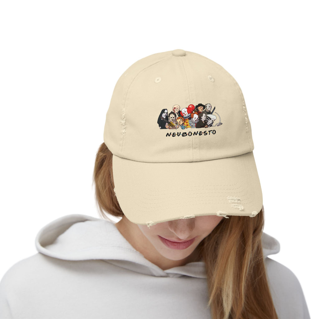 Distressed Cap - Neubonesto Horror Strapback Hat