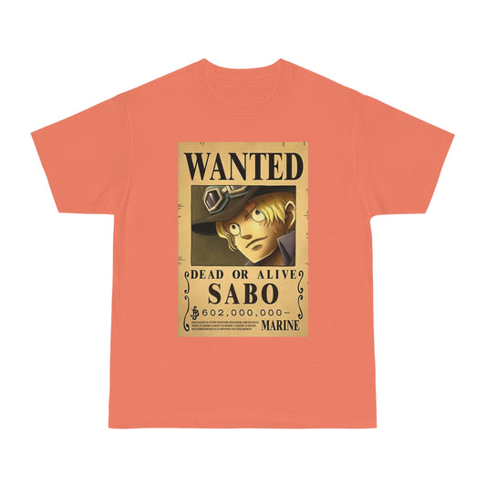 Anime T-shirt, Sabo Wanted, One Piece, Unisex Tee, Otaku Gift