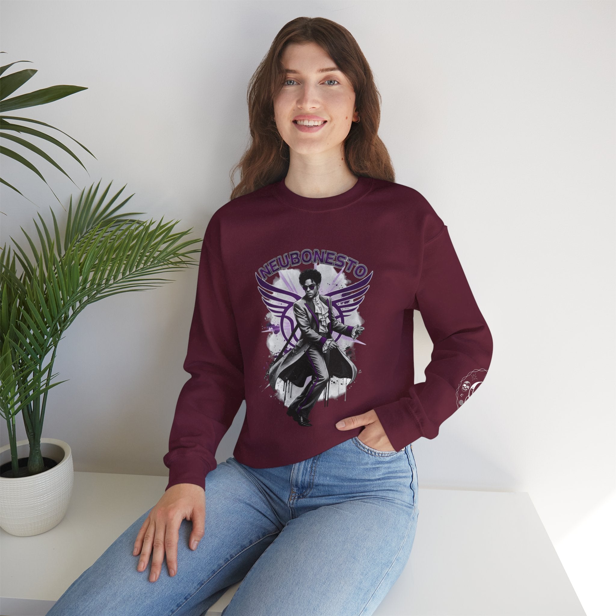 Prince Angel Purple Crewneck Sweatshirt - Neubonesto Design