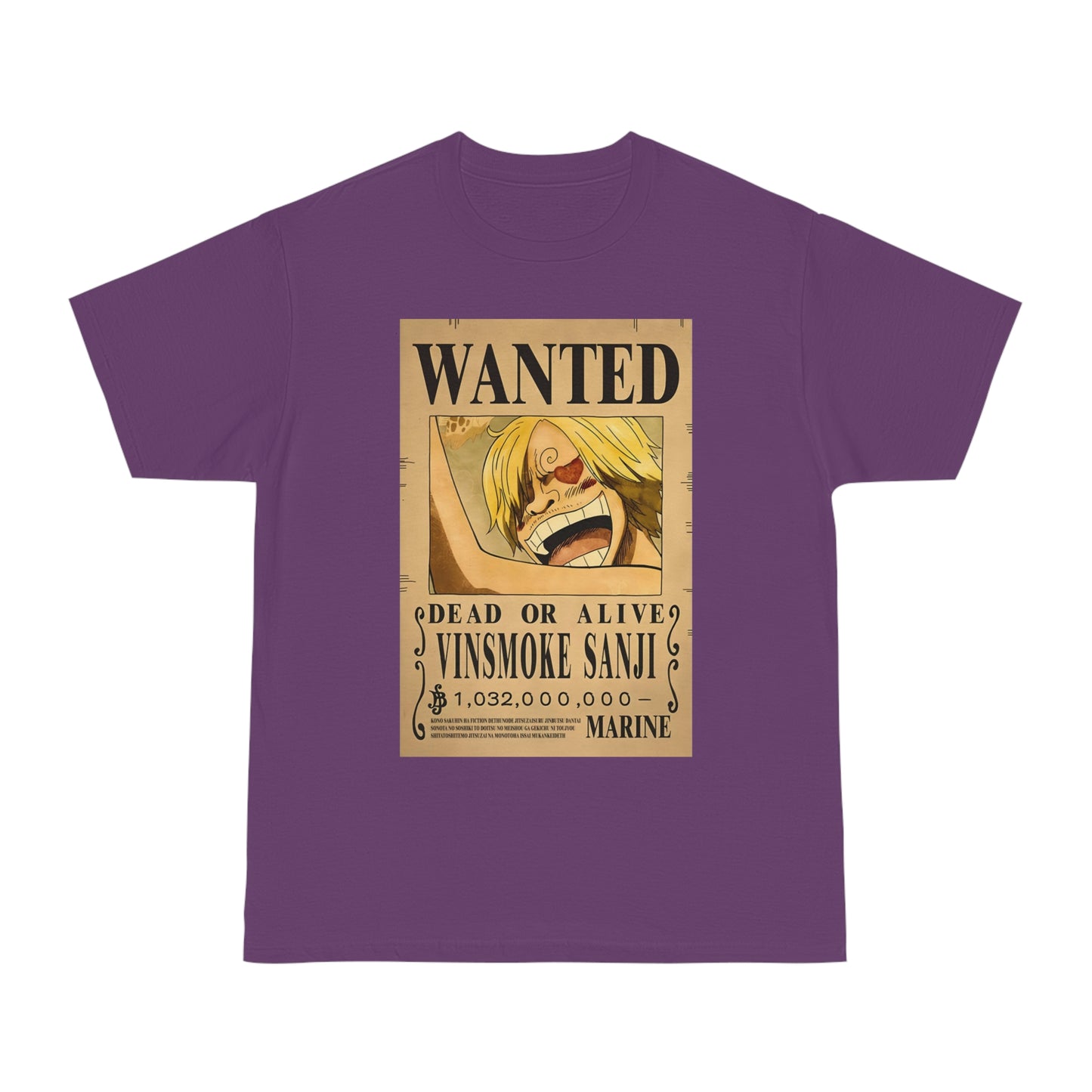 Anime T-shirt, Vinsmoke Sanji Wanted, One Piece, Unisex Tee, Otaku Gift, Anime Fan Shirt - Hammer Tshirt, Manga Tee, Japanese Anime