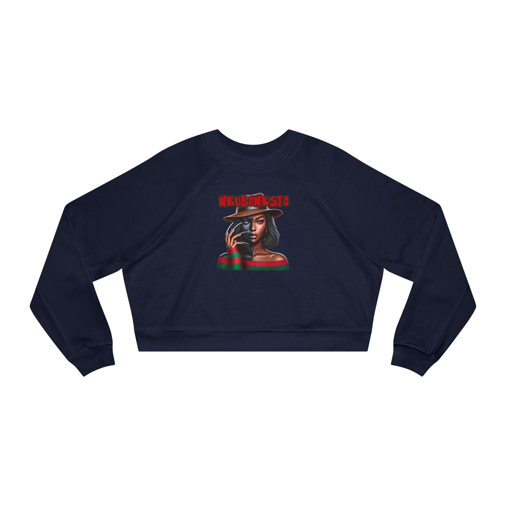 Neubonesto Horror Cropped Fleece Pullover