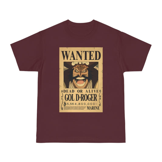 T-shirt Anime Gol D-Roger Wanted