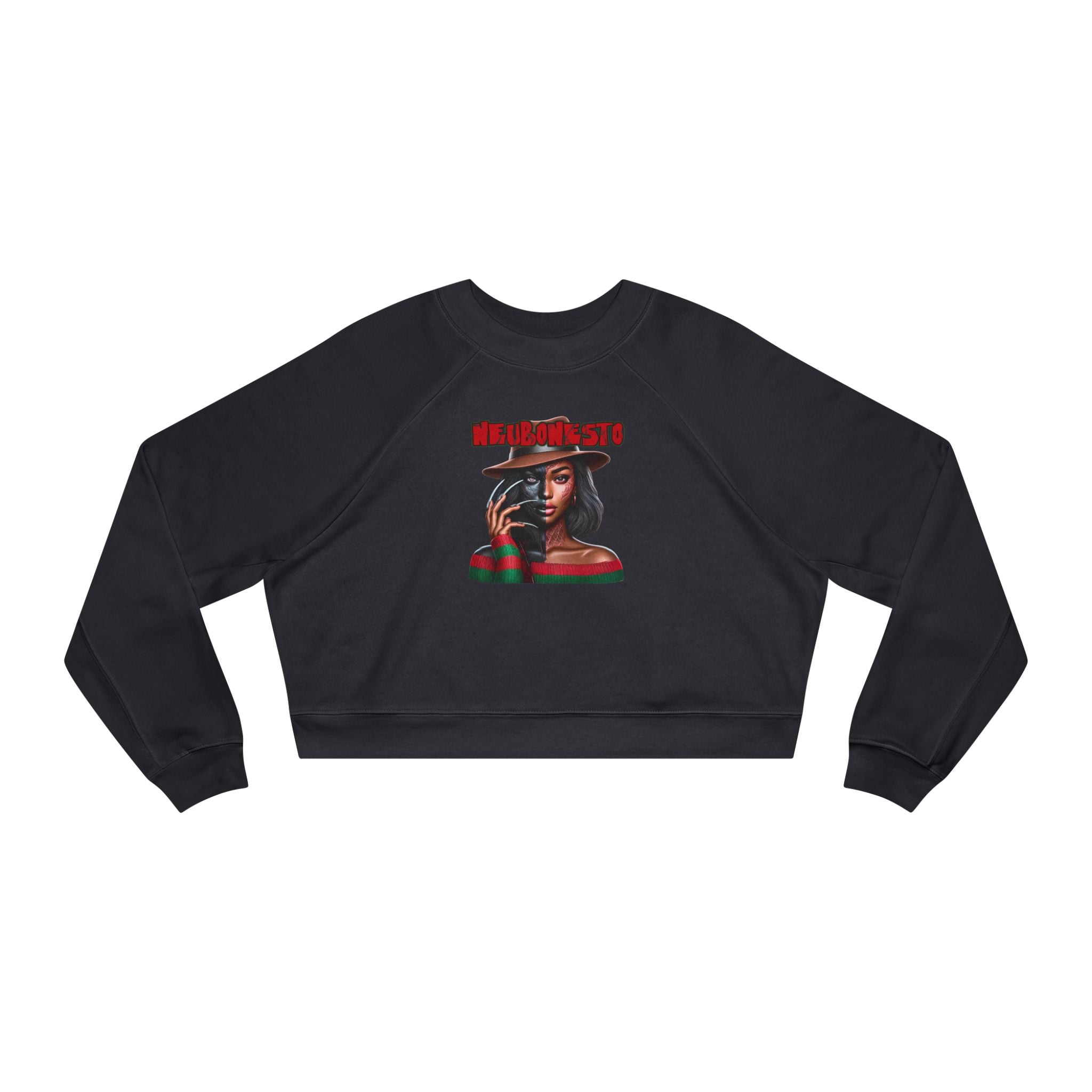 Neubonesto Horror Cropped Fleece Pullover