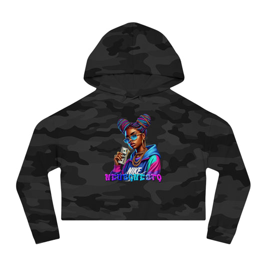 Neubonesto Nike Girl Graffiti Cropped Hoodie - Neubonesto Streetwear