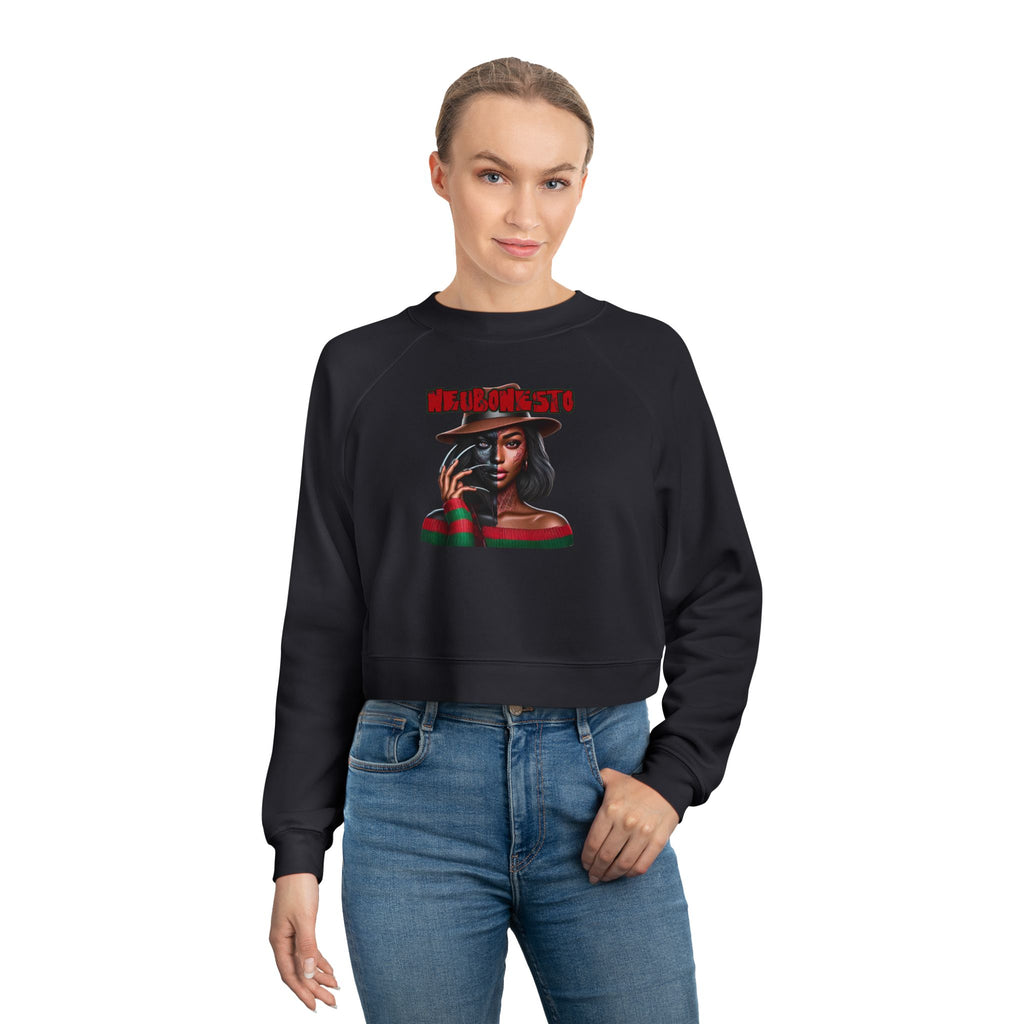 Neubonesto Horror Cropped Fleece Pullover