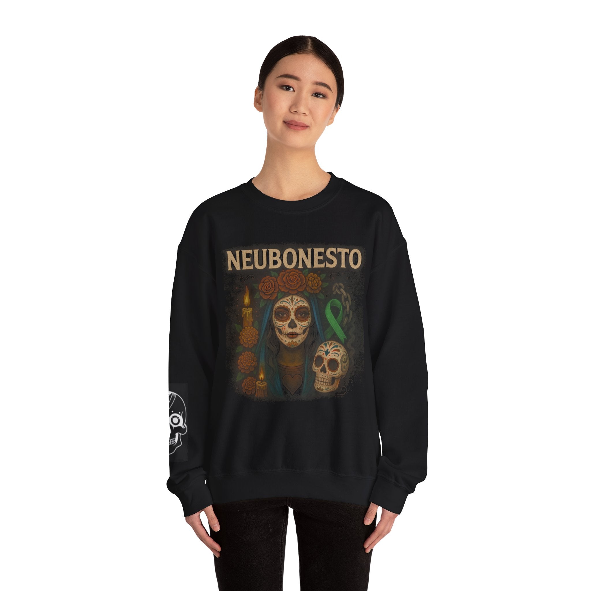 Day of the Dead Crewneck Sweatshirt - NEUBONESTO Design