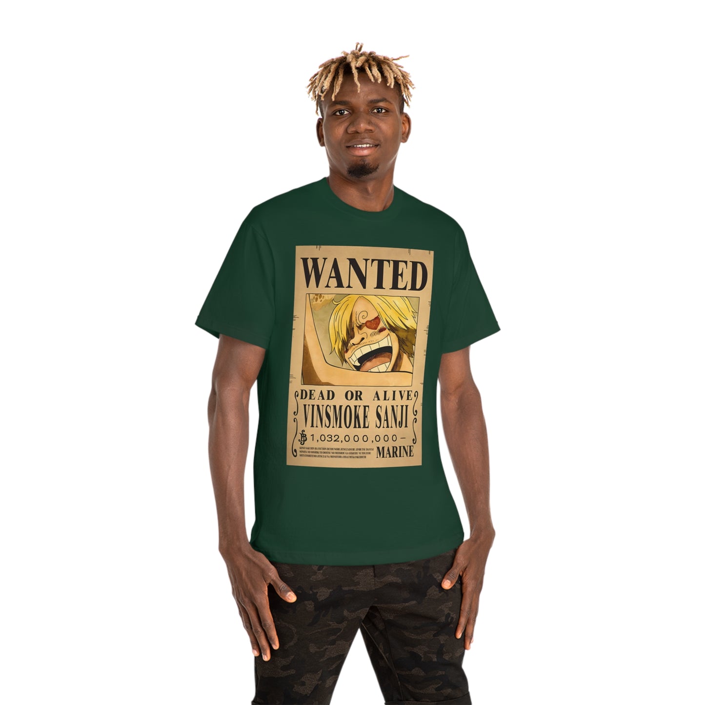 Anime T-shirt, Vinsmoke Sanji Wanted, One Piece, Unisex Tee, Otaku Gift, Anime Fan Shirt - Hammer Tshirt, Manga Tee, Japanese Anime
