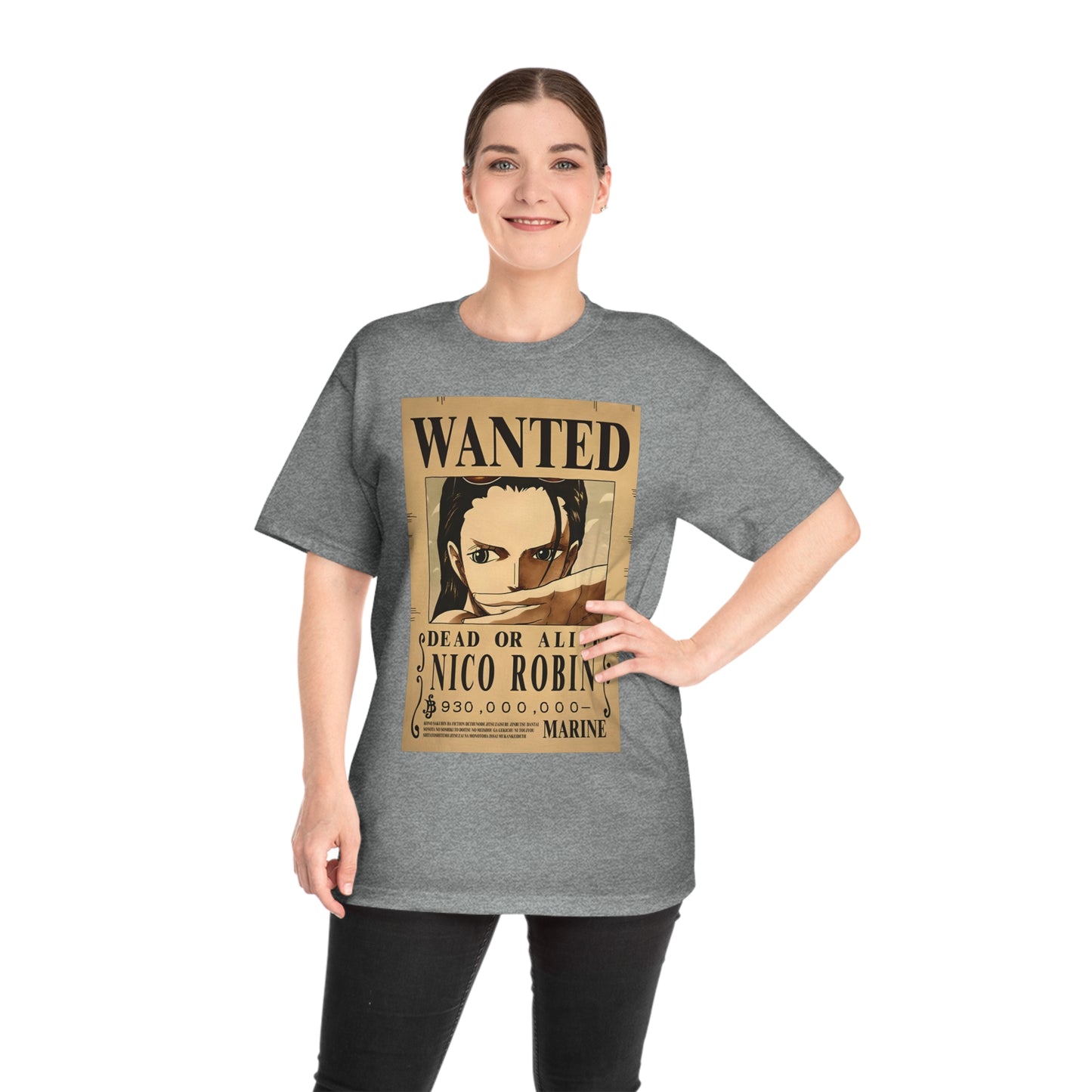 Anime T-shirt, Nico Robin Wanted, One Piece, Unisex Tee, Otaku Gift, Straw Hat Legend Collection, Neubonesto Shirt