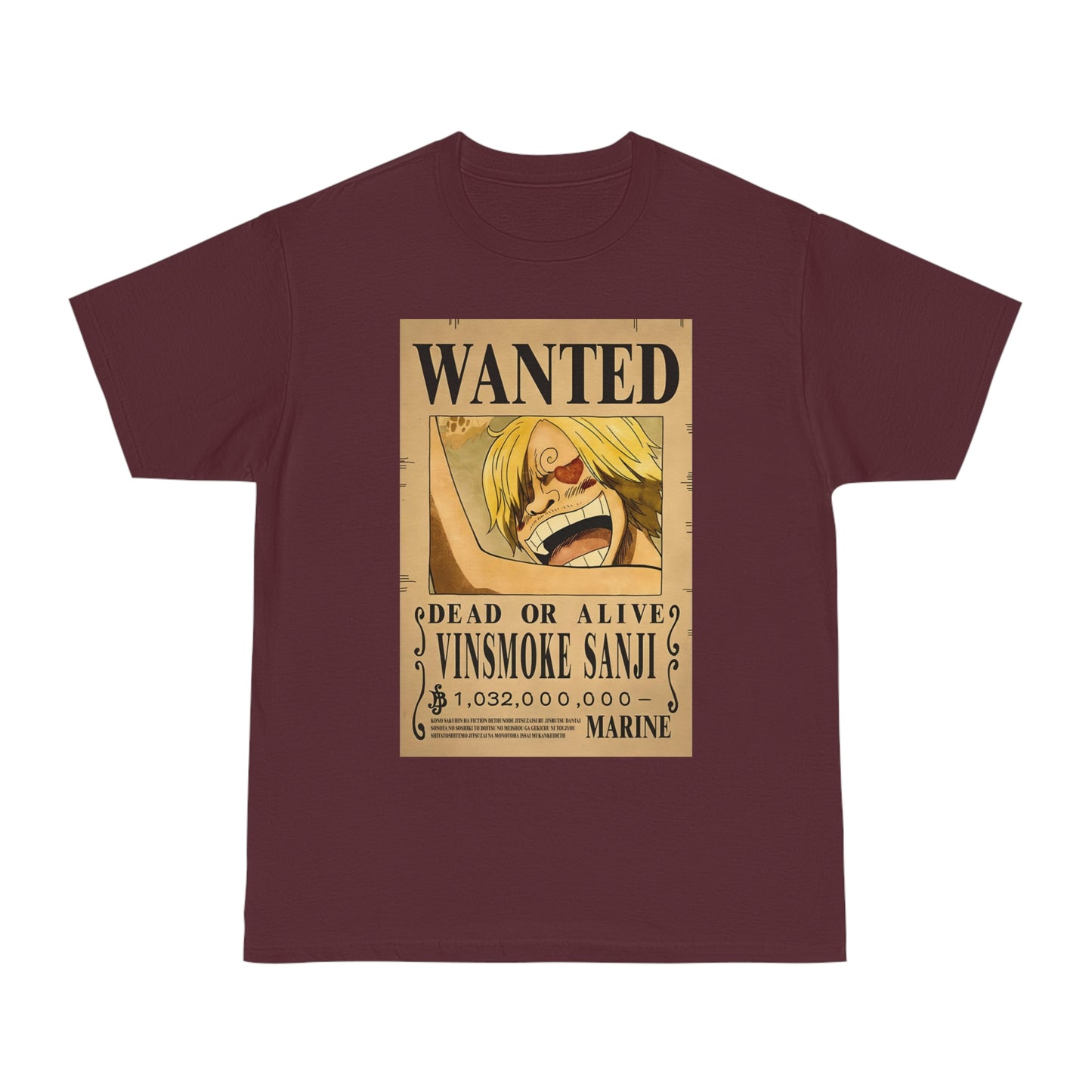 Anime T-shirt, Vinsmoke Sanji Wanted, One Piece, Unisex Tee, Otaku Gift, Anime Fan Shirt - Hammer Tshirt, Manga Tee, Japanese Anime